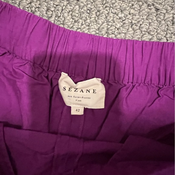 Sezane Nicolo Shorts Purple - Size 10 - Picture 2 of 5